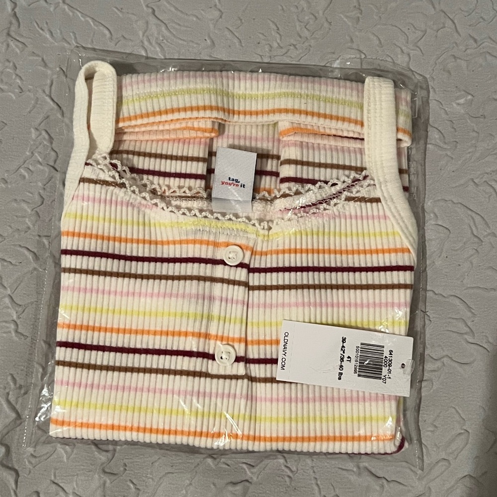 Old Navy, Girls 4T Rib-knit cami, New with tags